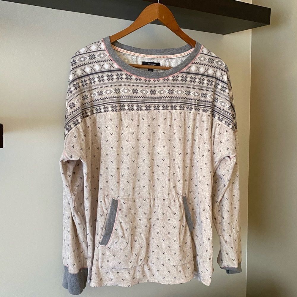 Simply Vera Vera Wang Soft Cozy Sleep Shirt Size Large
